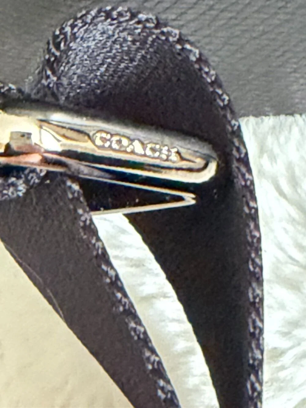 Coach F54775 Perry Metropolitan Black Leather Triple Compartment Briefcase